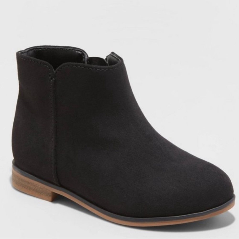Toddler Girls Cat & Jack Penelope Bootie - Black - Size 5